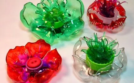 Ca de sticle de plastic pentru a face flori Ca de sticle de plastic pentru a face flori