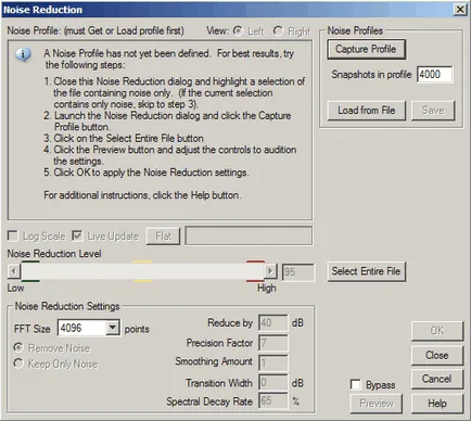 Adobe auditie modul de a elimina zgomotul