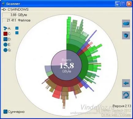 Spațiul ocupat pe disc Spațiul ocupat pe disc