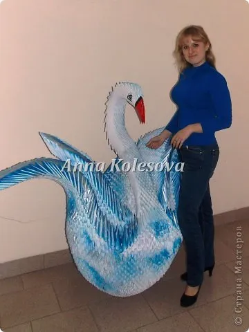 Origami master-class modul de lebădă pentru începători și video