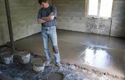 Cum se toarnă o podea de beton la domiciliu