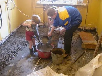 Cum se toarnă o podea de beton la domiciliu