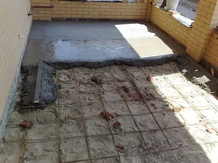 Cum se toarnă o podea de beton la domiciliu