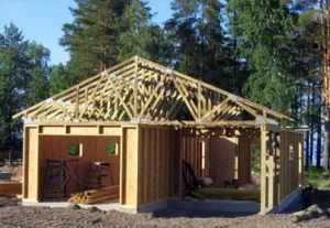 Construcția cadrului de garaj Construcția cadrului de garaj