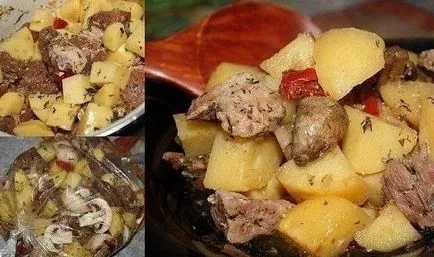 Cartofi în bucșa de coacere