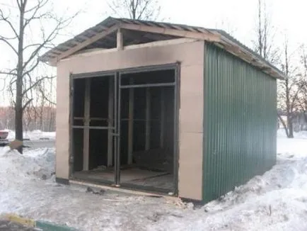 Construcția cadrului de garaj Construcția cadrului de garaj