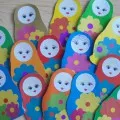 Matryoshka de hârtie cu propriile mâini