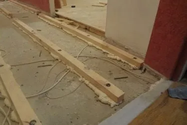De stabilire pe podea grinzi
