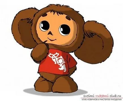 Cum să atragă pas cu pas Cheburashka Cum să atragă pas cu pas Cheburashka