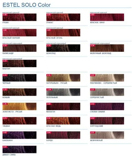 Paleta de culori toate nuanțele de păr din paleta rece, maro ton și blonde (nuanțe) Paleta de culori toate nuanțele de păr din paleta rece, ton maro si blond
