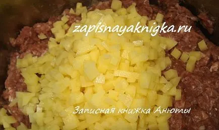 plăcinte tătară cu carne și cartofi