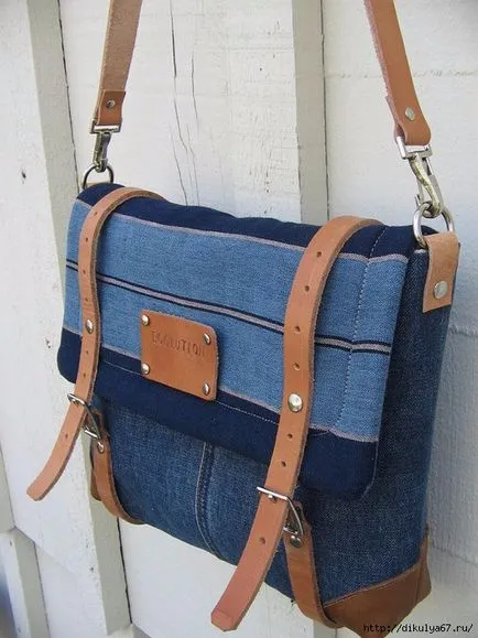 Alterările denim saci, brodată
