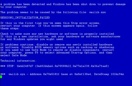 ecran albastru pe un computer care este ecran albastru pe un computer care este