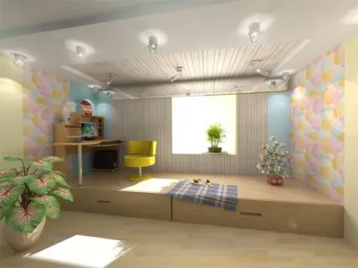 Podium în apartament cu mâinile sale Podium în apartament cu mâinile sale