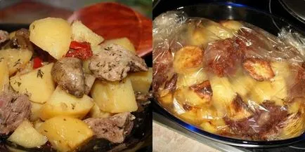 Porc cu cartofi în gaura