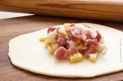 plăcinte tătară cu carne și cartofi plăcinte tătară cu carne și cartofi