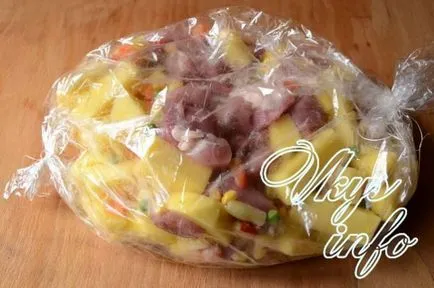 Porc cu cartofi în gaura