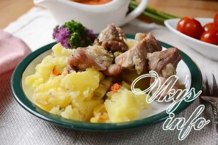 Porc cu cartofi în gaura