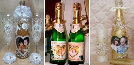 Cum de a decora o sampanie nunta Cum de a decora o sampanie nunta