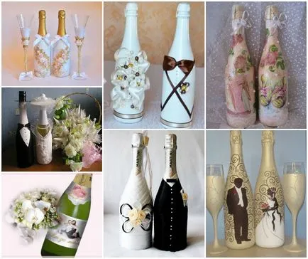 Cum de a decora o sampanie nunta Cum de a decora o sampanie nunta