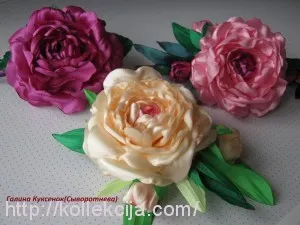 Bujorului de panglici de satin