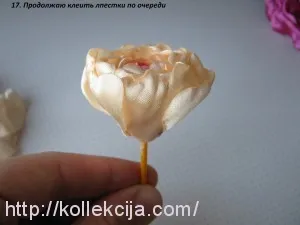 Bujorului de panglici de satin