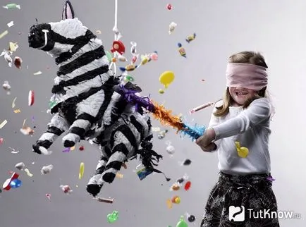 Pinata cu mâinile lor pentru vacanță