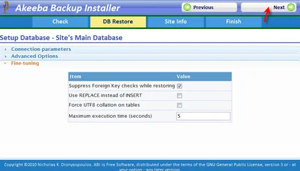 Akeeba de backup, de backup joomla, site-ul de transfer
