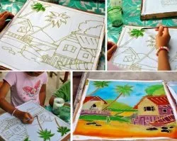 Batik pentru incepatori rece si nodular - master class cu schite si desene