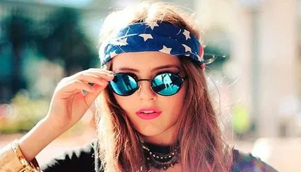Bandana pe cap cum să poarte cravată și femei și bărbați dressing