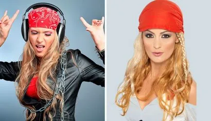 Bandana pe cap cum să poarte cravată și femei și bărbați dressing
