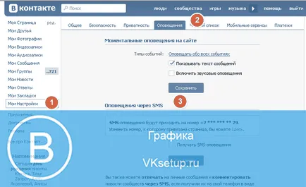 Cum pentru a dezactiva notificările cu privire la cererile de telefon Vkontakte
