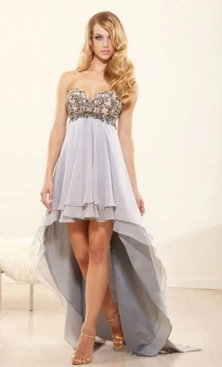 Rochie fata scurt spate lung (91 poze) numele, albastru, sifon, tăieturi (în spate) Rochie fata spate scurt lungi (91 poze) numele, albastru, sifon, stiluri