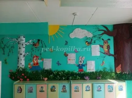 Birch de placi tavan cu mâinile lor pentru proiectarea unei grădinițe