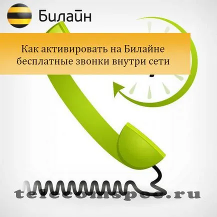 apeluri gratuite beeline în cadrul rețelei Cum de a conecta (conecta) apeluri gratuite beeline în cadrul rețelei Cum să se conecteze