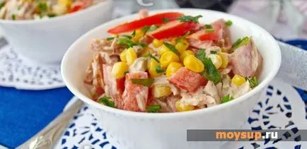Rapide și gustoase salată cârnați și roșii și brânză biscuiti (cârnați) salata rapida si delicioasa de carnati cu branza de rosii si biscuiti