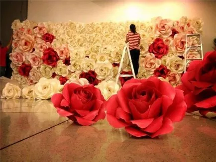 flori mari de hârtie pentru a decora sala cu clearance-ul mâinile, pampoane volumul său și master-class (flori) flori mari de hârtie pentru a decora sala cu clearance-ul mâinile, pampoane volumul său și master-class