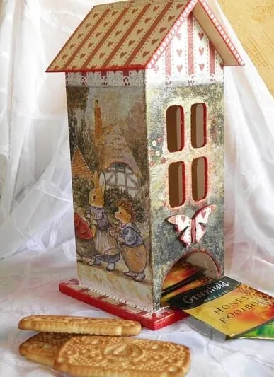 casa de ceai cu propriile sale mâini în tehnica decoupage
