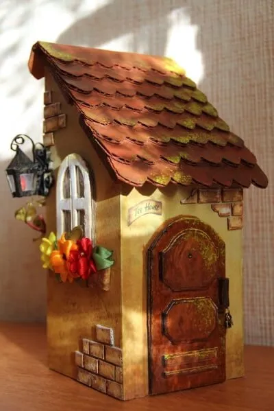 casa de ceai cu propriile sale mâini în tehnica decoupage
