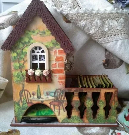 casa de ceai cu propriile sale mâini în tehnica decoupage