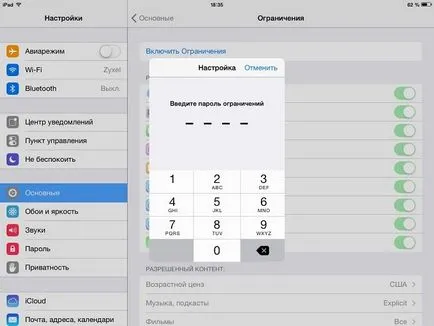 Ce ar trebui să fac dacă am uitat parola restricțiile pentru iPad