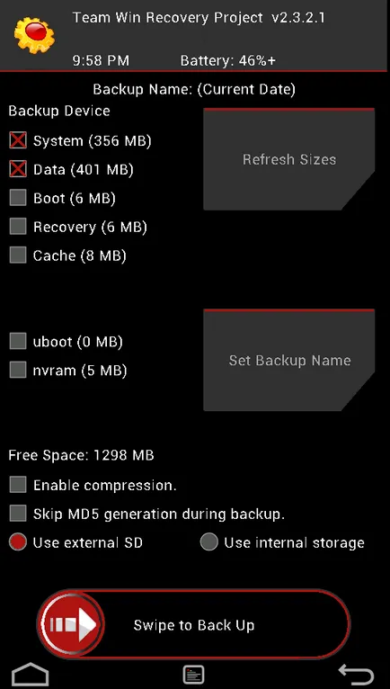 Care este recuperarea TWRP și modul de a face copii de siguranță prin utilizarea acestuia pentru a restabili Android,