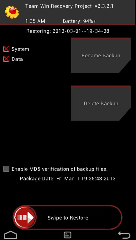 Care este recuperarea TWRP și modul de a face copii de siguranță prin utilizarea acestuia pentru a restabili Android,