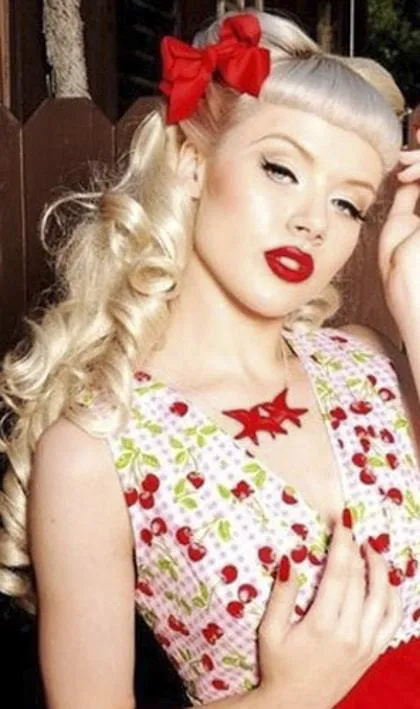 „S Style Pin-Up pași pentru a crea o imagine, make-up, coafura, fotografie (fotografii-pin-up) „S Style Pin-Up pași pentru a crea o imagine, make-up, coafura, fotografie