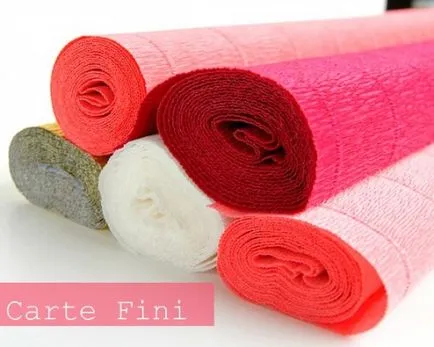 Florile din lunno hârtie creponată cusătoreasă (hârtie) Florile din lunno crep de hârtie cusătoreasă
