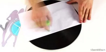 vinil decorative ceas înregistrare