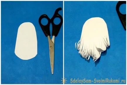 Moș Crăciun din hârtie colorată, o clasă de master, cu propriile lor mâini (master-class) Moș Crăciun din hârtie colorată, o clasă de master, cu propriile lor mâini