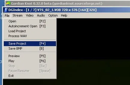 Efectuarea DVDRip s (nodul gordian și fairuse Wizard 2) (a face pe fișiere) Making dvdrip s (gordian knot și fairuse expertul 2)