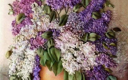 Wondrous fiefuri brodate de liliac, brodată