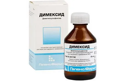 Dimexidum să comprime soluție diluată, instrucțiuni de utilizare (diluat) Dimexidum ca soluție diluată manual compresă